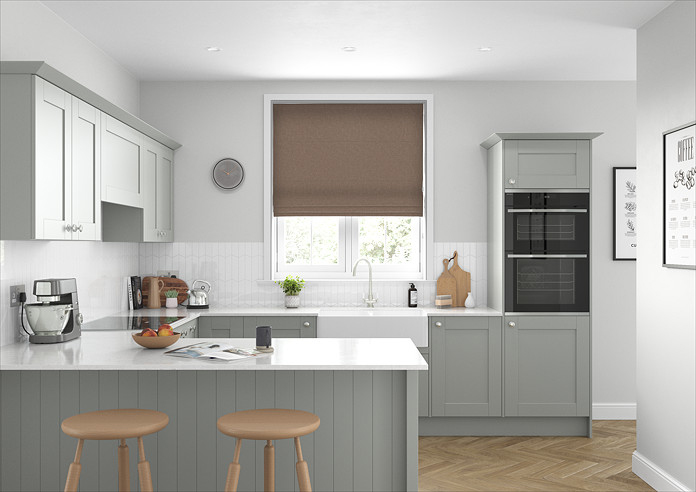 Devonshire, Mushroom - Roman Blind - Image 5